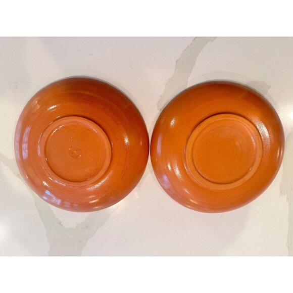 Vtg Set of 2 Hand Painted Folk Art Plates - Picture 6 of 6